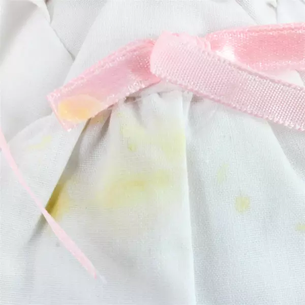 Lot of 2 8.25" Porcelain Dolls Red & Green Dress White Dress Soft Body