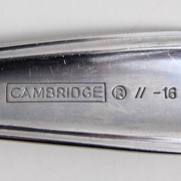 Lot Of 5 Cambridge Silver Allure Salad Forks Two Styles Indented & Non Indented