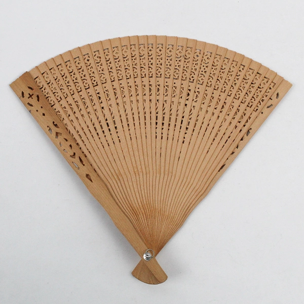 Vintage Folding Openwork Sandalwood Hand Fan