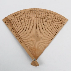 Vintage Folding Openwork Sandalwood Hand Fan