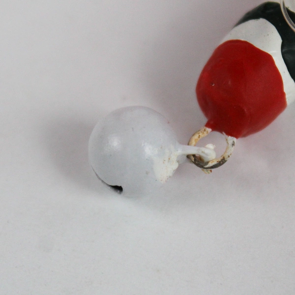 Set of 2 Vintage Santa Candy Cane Christmas Ornaments 7"