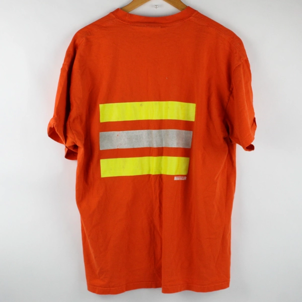 Port & Company Orange Washington Work Wear Short Sleeve T-Shirt Men's Size XL