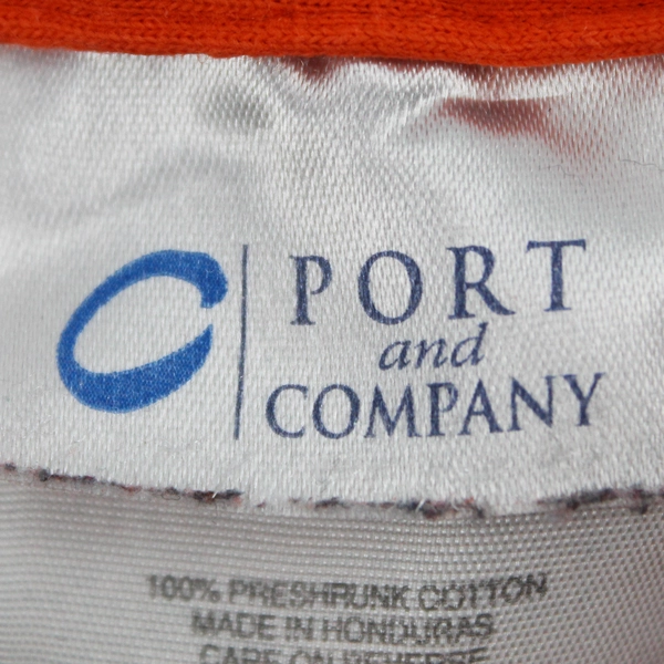 Port & Company Orange Washington Work Wear Short Sleeve T-Shirt Men's Size XL