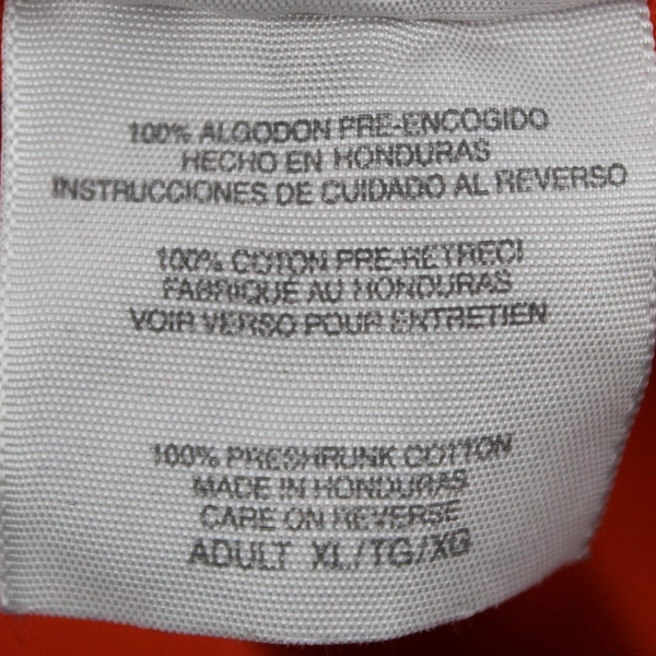 Port & Company Orange Washington Work Wear Short Sleeve T-Shirt Men's Size XL