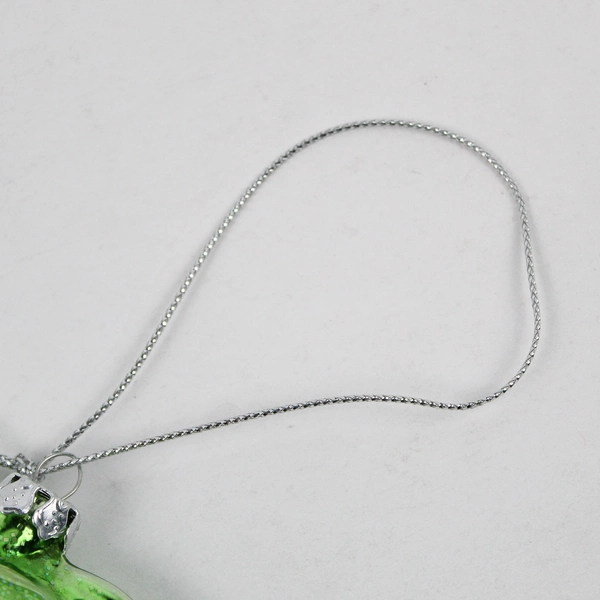 Hawaii Green Fish Souvenir Glass Christmas Ornament 3 3/4"