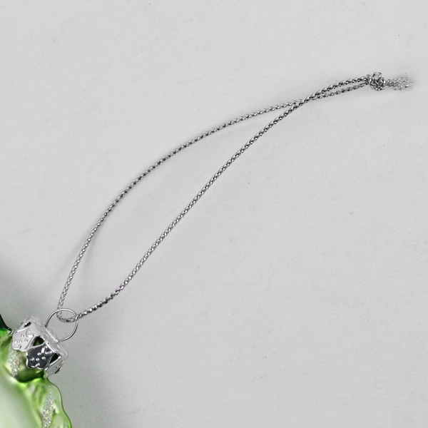 Green Fish Hawaii Souvenir Glass Christmas Ornament 3 3/4"