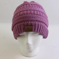 C.C Beanie Women's Purple Knit Cap Beanie