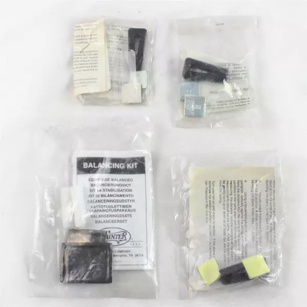 Hunter Ceiling Fan Blade Balancing Kit 4 Clips 6 Weights Wobble Repair