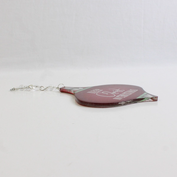 Grasslands Road Keep Christ In Christmas Glass Ornament 5"