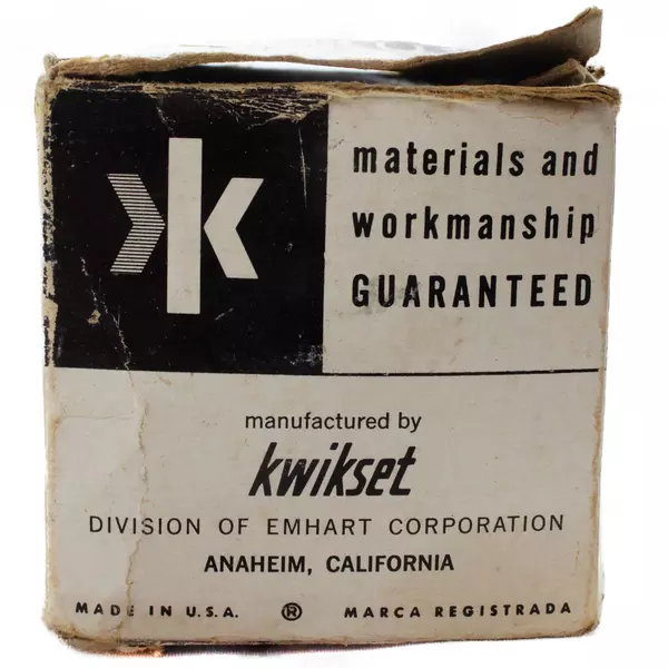 Kwikset Bel Air 200B Passage Door Knob Antique Brass US5 Latch Included