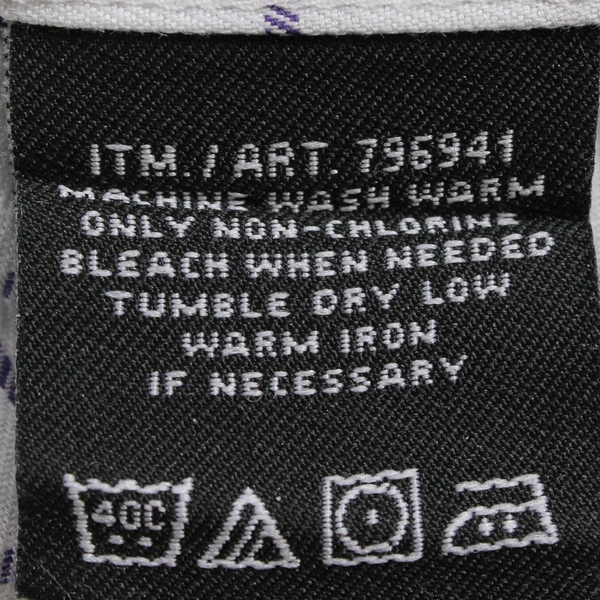 Kirkland Signature Men's XL White Checkered Short Sleeve Dress Shirt