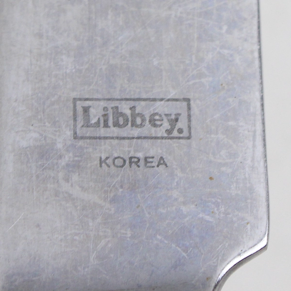 Lot of 2 Libbey Stainless Steel LYF9 Dot Pattern Hollow Dinner Knives 8.75" Rare