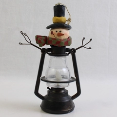 Light Up Snowman Lantern Christmas Ornament 5.5" UNTESTED