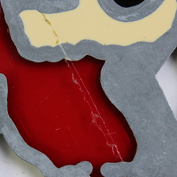 Stained Glass Sleepy Santa Claus Christmas Ornament Suncatcher 3.5"