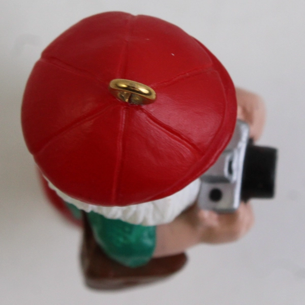 Vintage 1989 Hallmark Camera Claus Christmas Ornament 2 1/4"