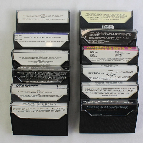 Lot of 12 Jazz Cassette Tapes Multiple Artists Vintage Music Collection