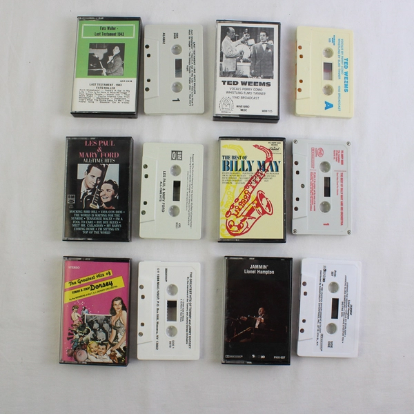 Lot of 12 Jazz Cassette Tapes Multiple Artists Vintage Music Collection