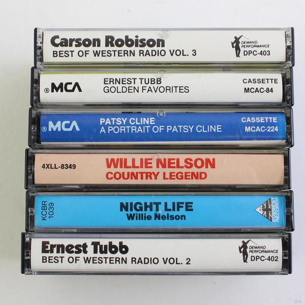Lot of 6 Multiple Artists Country Music Cassette Tapes