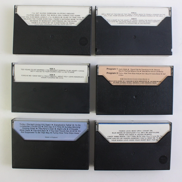 Lot of 6 Multiple Artists Country Music Cassette Tapes