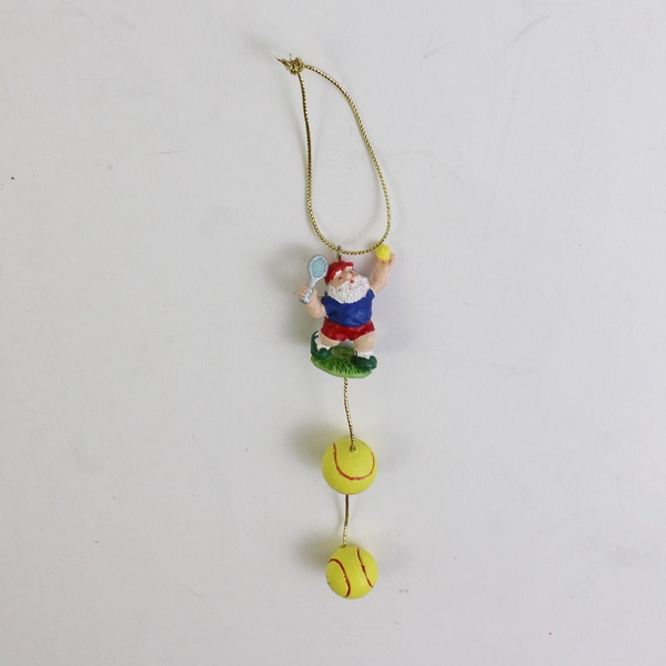 Lot of 5 Santa Ornaments Various Shapes & Sizes Christmas Tree Decor