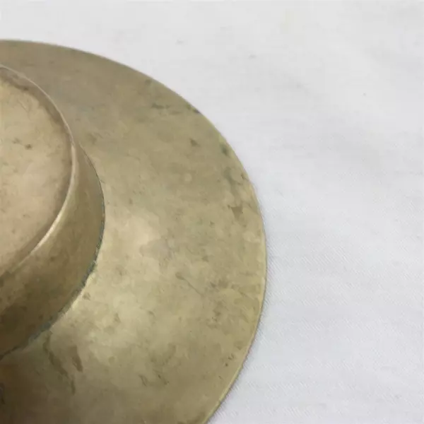 Vtg Brass Chinese Zodiac Trinket Dish Candle Base Made in Korea