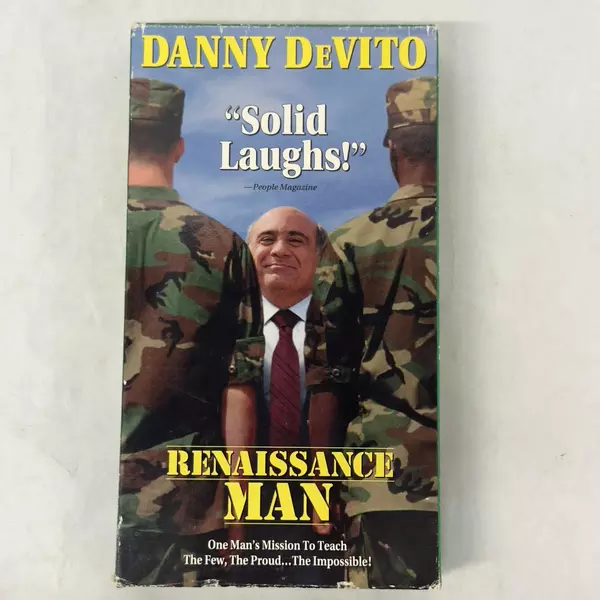 Renaissance Man VHS 1995 starring Danny DeVito and Gregory Hines