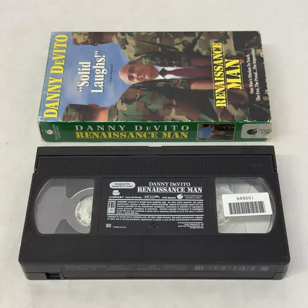 Renaissance Man VHS 1995 starring Danny DeVito and Gregory Hines