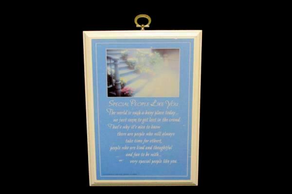 Hallmark 1986 "Special People Like You" Wood Plaque Photographed At Disneyland