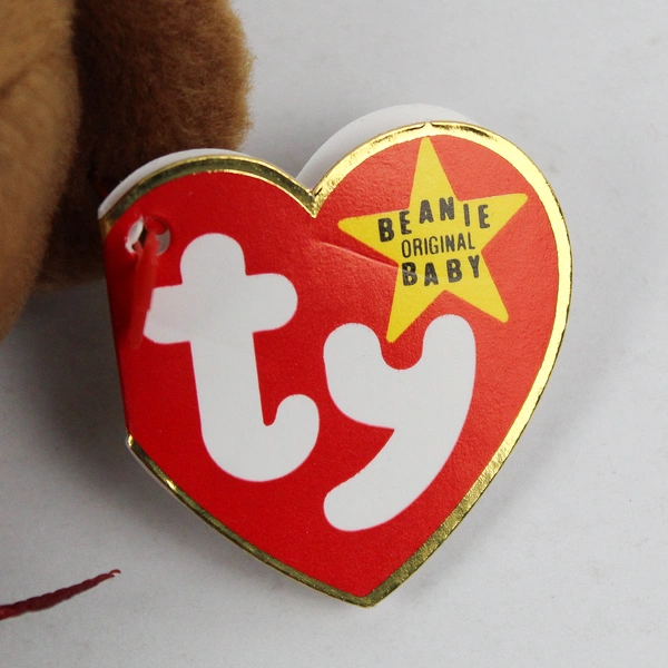 TY Beanie Babies Teddy 1993 Brown Bear W/ Ear Tag Error 1995 Plush Doll Toy