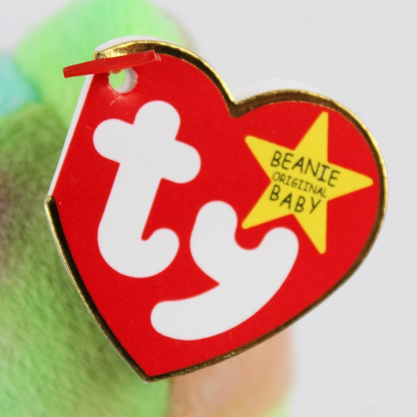 TY Beanie Babies Peace 1996 Pastel Tie Dye Bear With Tag Plush Toy