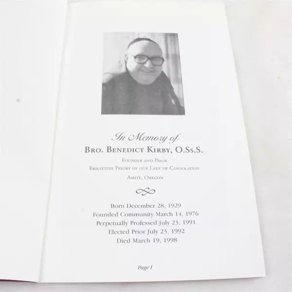 The Brigitine Monks of Amity Oregon Priory of Our Lady of Consolation 1999