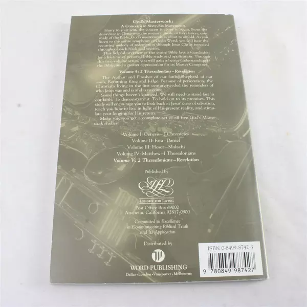 God's Masterwork Vol.5: 2 Thessalonians Through Revelation - Bible Study PB