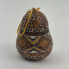 Small Ukrainian Pysanky Hand Painted Gourd
