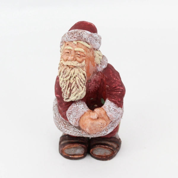 1994 Cobblestone Collection Santa Series Santa & Mrs. Claus Taper Candle Holders