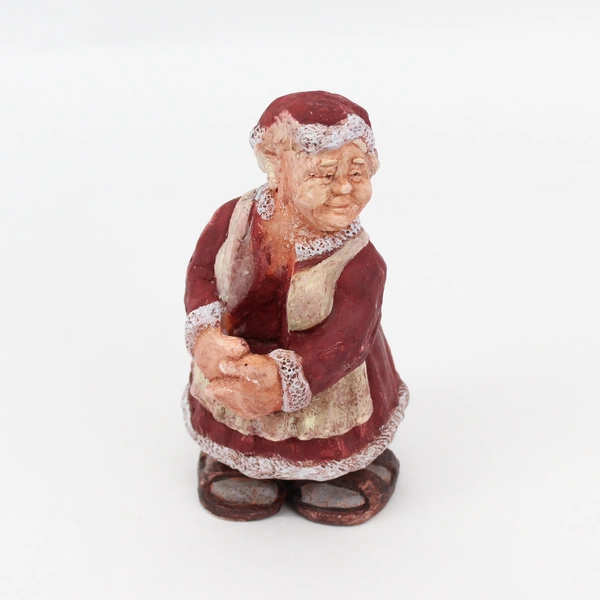 1994 Cobblestone Collection Santa Series Santa & Mrs. Claus Taper Candle Holders