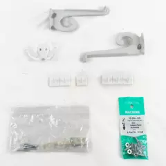 Lot of Various Hangers 2 Shelf Brackets + 1 Coat/Towel Hook Screws Incl