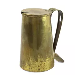 Antique Brass Fire Starter Vintage Patina 6.25"