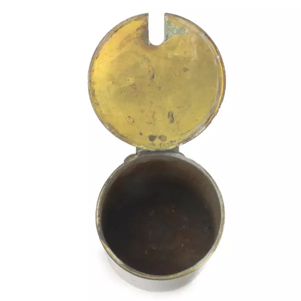 Antique Brass Fire Starter Vintage Patina 6.25"