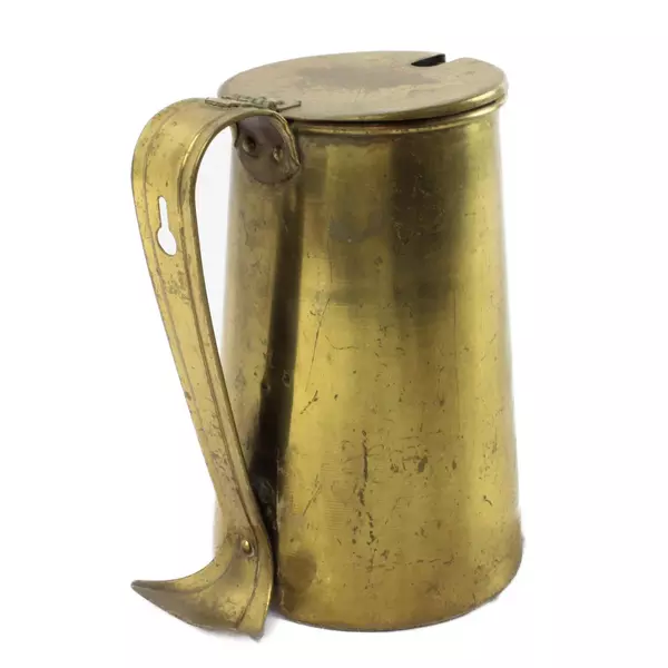 Antique Brass Fire Starter Vintage Patina 6.25"