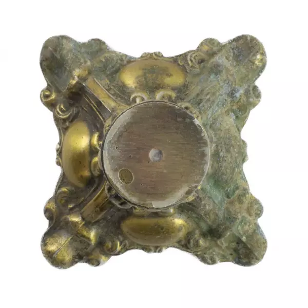 Vintage L&L WMC Bronze Pedestal Dish Base Only Mid-Century 4"