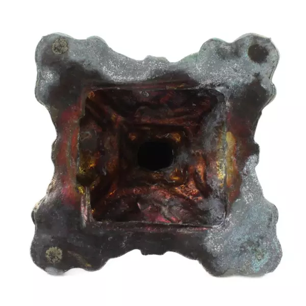 Vintage L&L WMC Bronze Pedestal Dish Base Only Mid-Century 4"