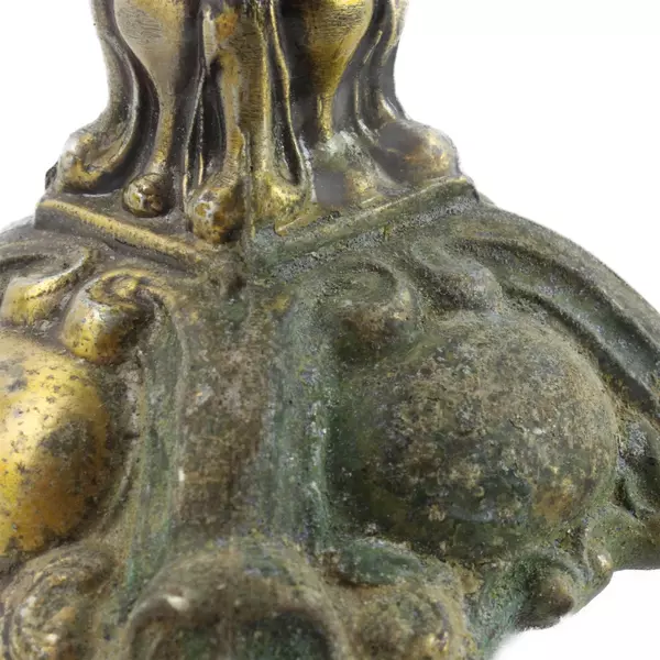 Vintage L&L WMC Bronze Pedestal Dish Base Only Mid-Century 4"