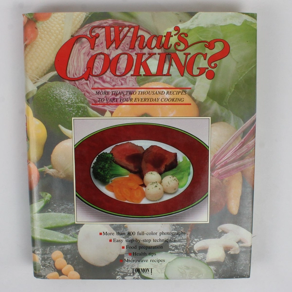 What’s Cooking? More than 2000 Recipes 1990 Hardcover Dust Jacket