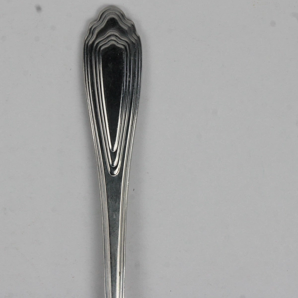 A Wallace Silver Montre Pattern Pierced Serving Spoon 18/10 Stainless 8.25" Good