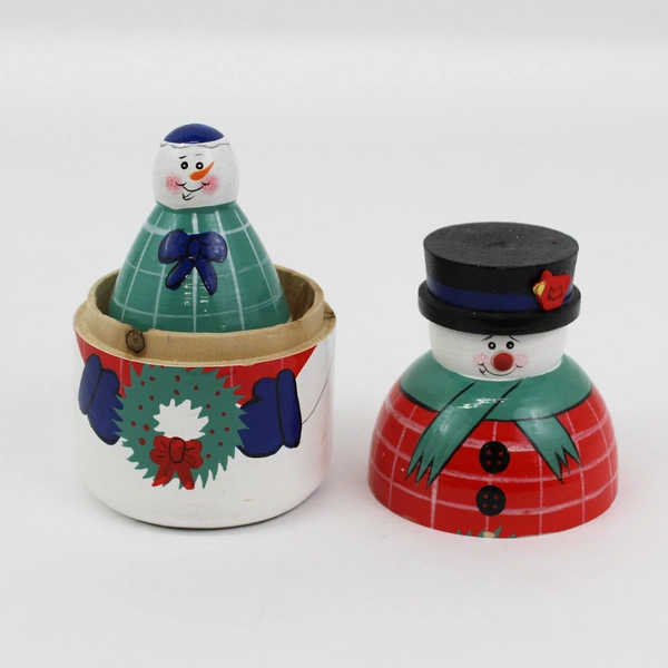 Oriental Trading 5 piece Snowman Nesting Doll Set