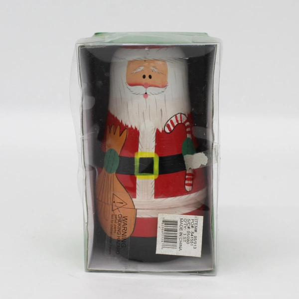 Vintage Oriental Trading Co. 5 Piece Santa Wooden Nesting Doll Set