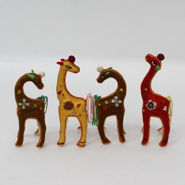 Lot of 9 vintage Silk Animal Christmas Ornaments From China