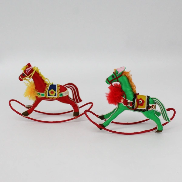 Lot of 9 vintage Silk Animal Christmas Ornaments From China