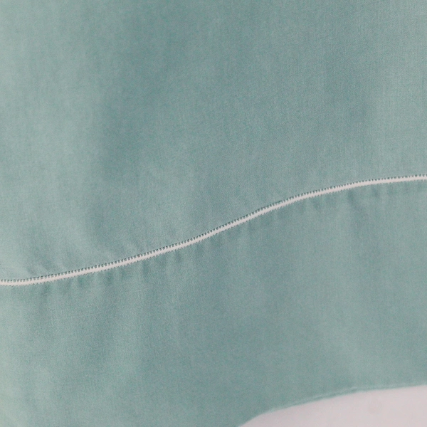 Set of 2 JC Penny Mint Green Standard Pillowcases Cotton Blend 20" x 30"