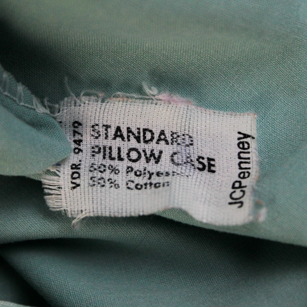 Set of 2 JC Penny Mint Green Standard Pillowcases Cotton Blend 20" x 30"